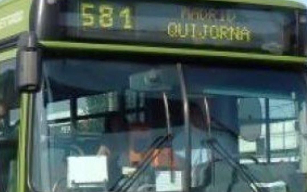 Línea 621 durante la Cabalgata