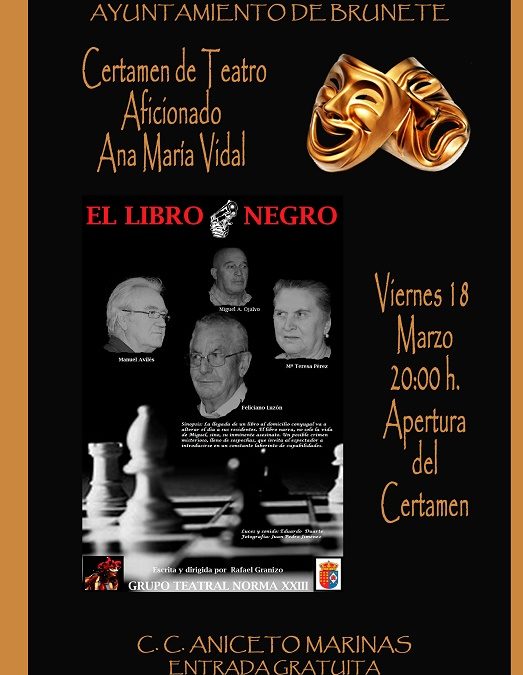 Resultados del Certamen de Teatro Aficionado «Ana María Vidal»