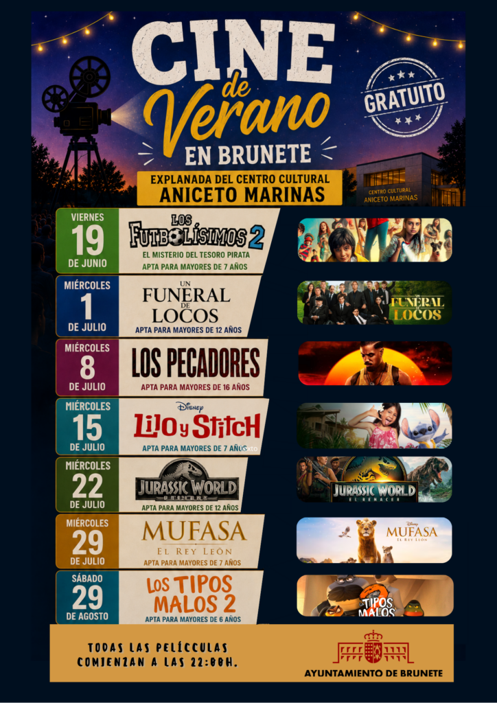Cartel con películas