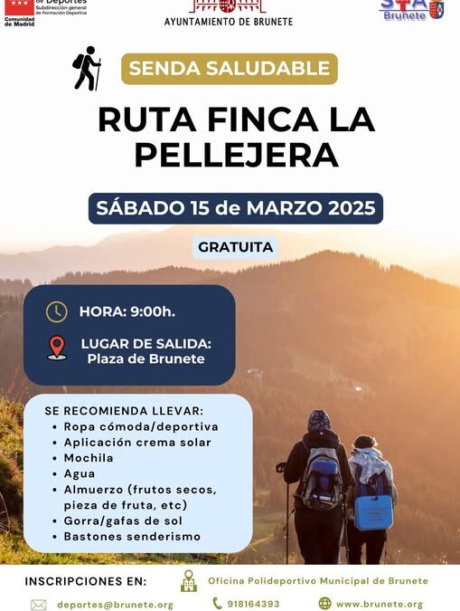 Cambio en la Ruta senderista