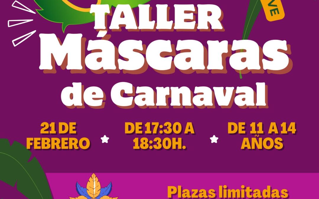Taller de máscaras de carnaval