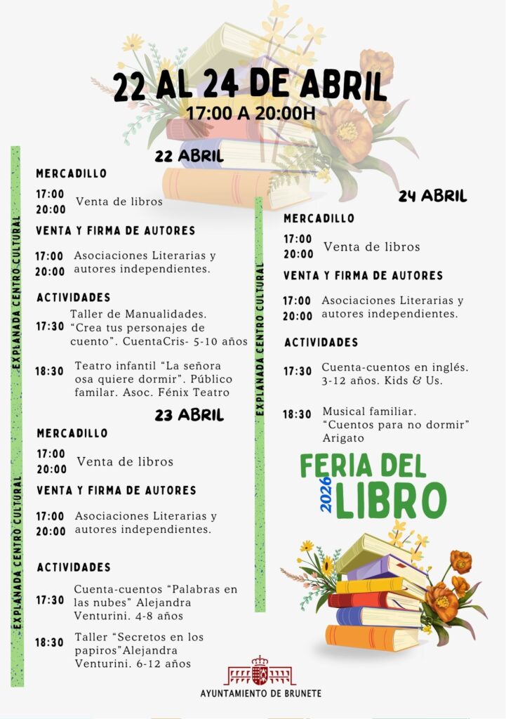 Programa de la FEria del libro