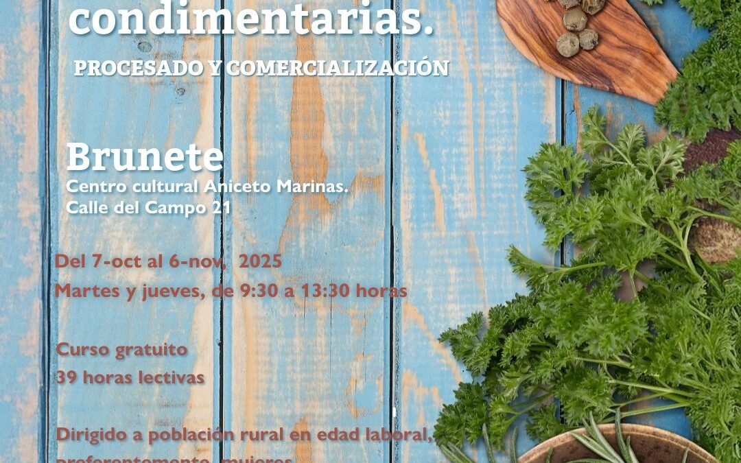 Cultivo de plantas aromáticas, medicinales y condimentarias