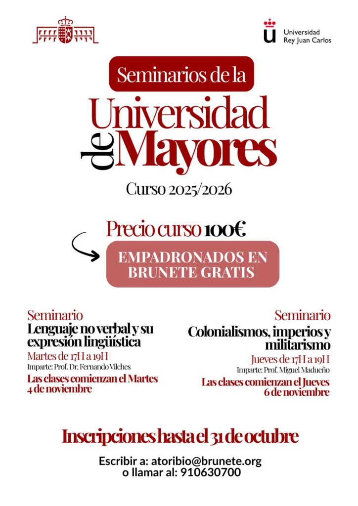 Cartel de la Universidad de mayores