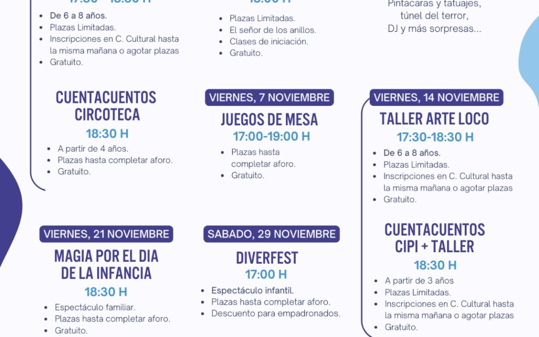 Actividades y talleres de la Casa de la Juventud
