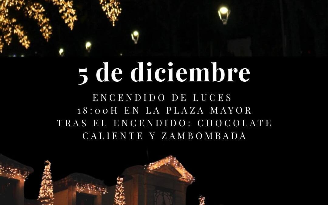 Encendido de luces navideñas.