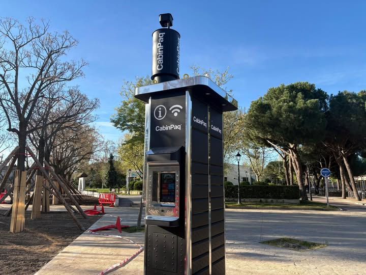 Cabinpaq junto al Kiosco