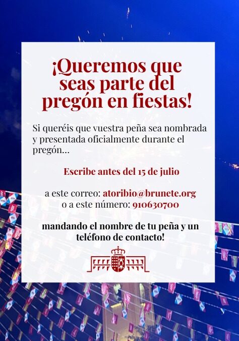 Tu peña en el pregón